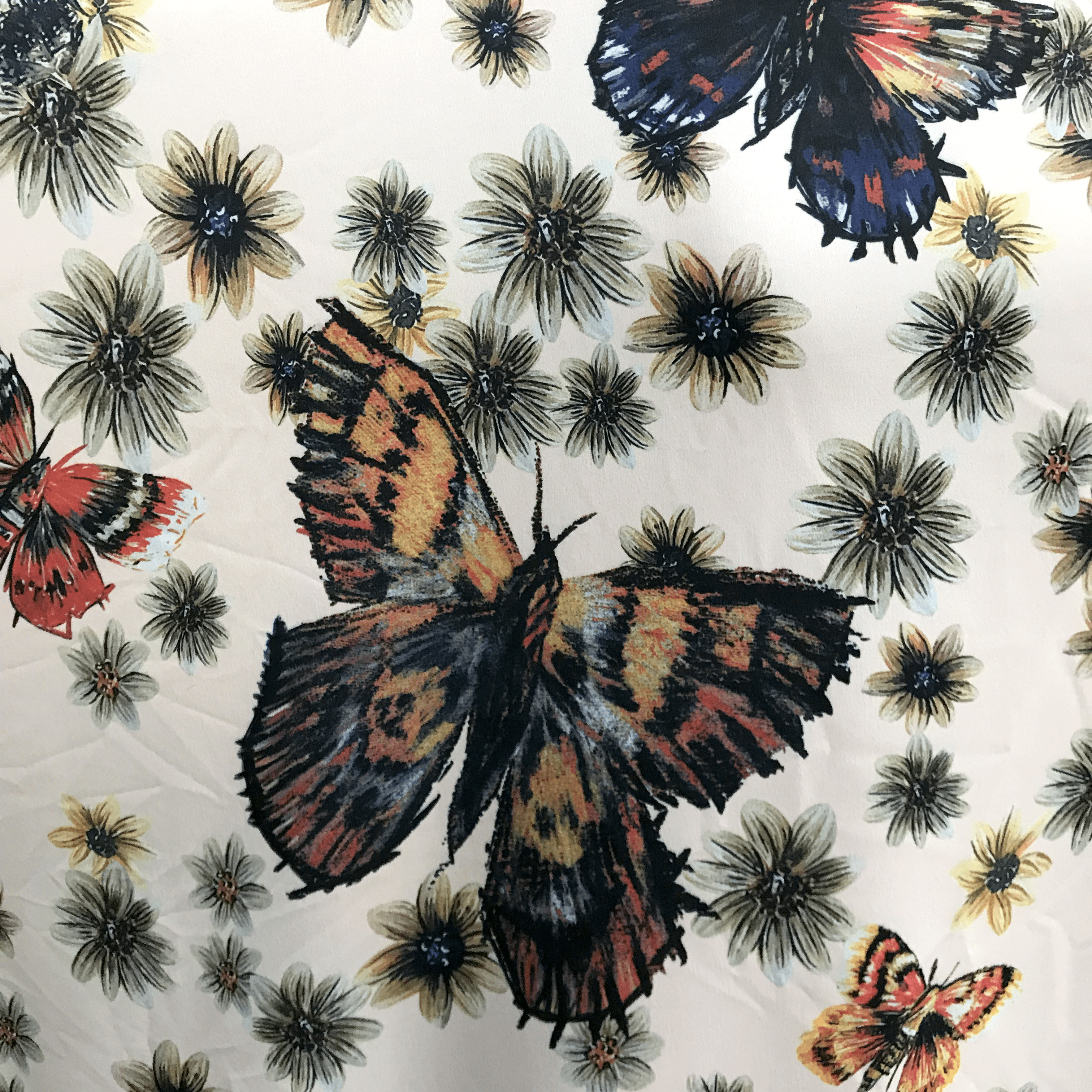 Silk Like Poncho with Fringe Trim - Poncho - La Fiorentina TN1735-B