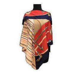 Silk Like Woven Poncho - Poncho - La Fiorentina TN 1733-D-2