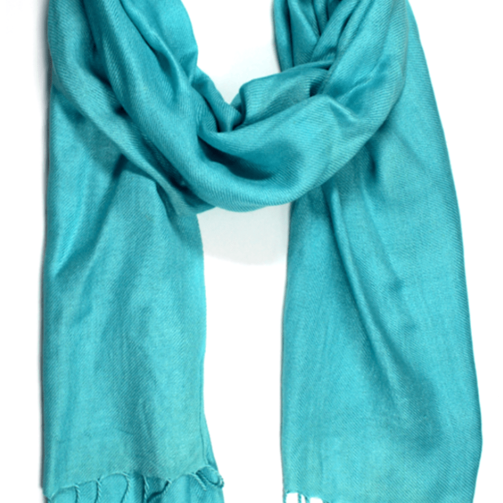Solid Fringe Pashmina-Teal - Scarf - La Fiorentina G2479/MA