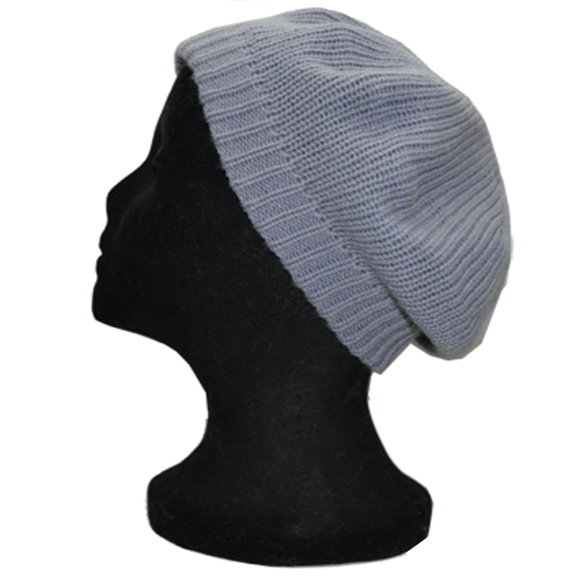 Solid Knit Beret-Grey - Hat - La Fiorentina Ber-13