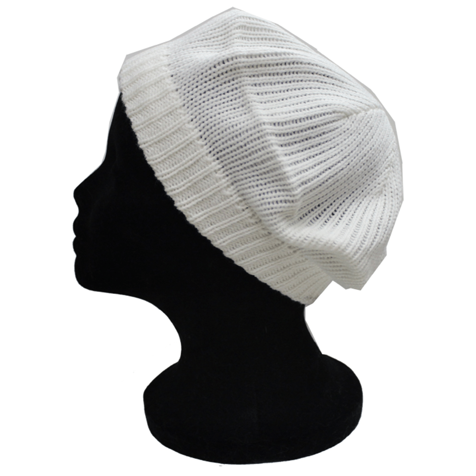 Solid Knit Beret-Ivory - Hat - La Fiorentina Ber-13