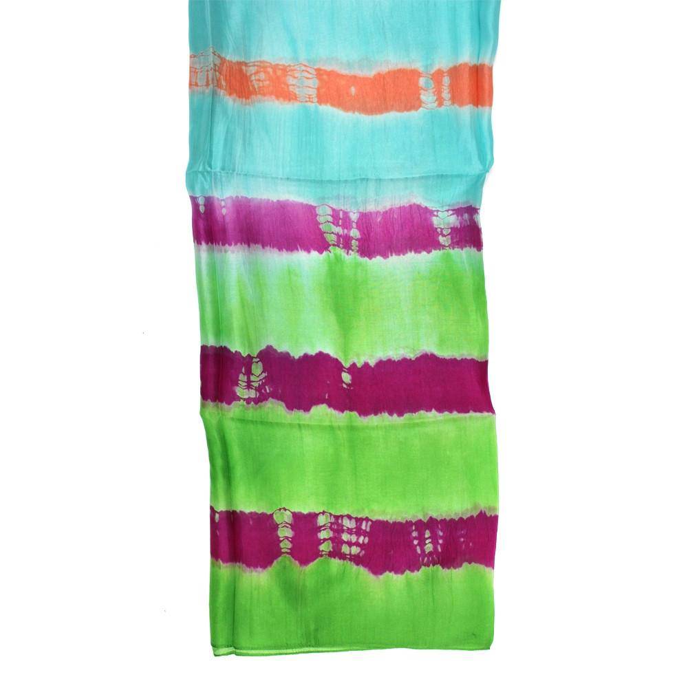Tie Dye Print Silk Scarf - Silk Scarf - La Fiorentina EF-2734