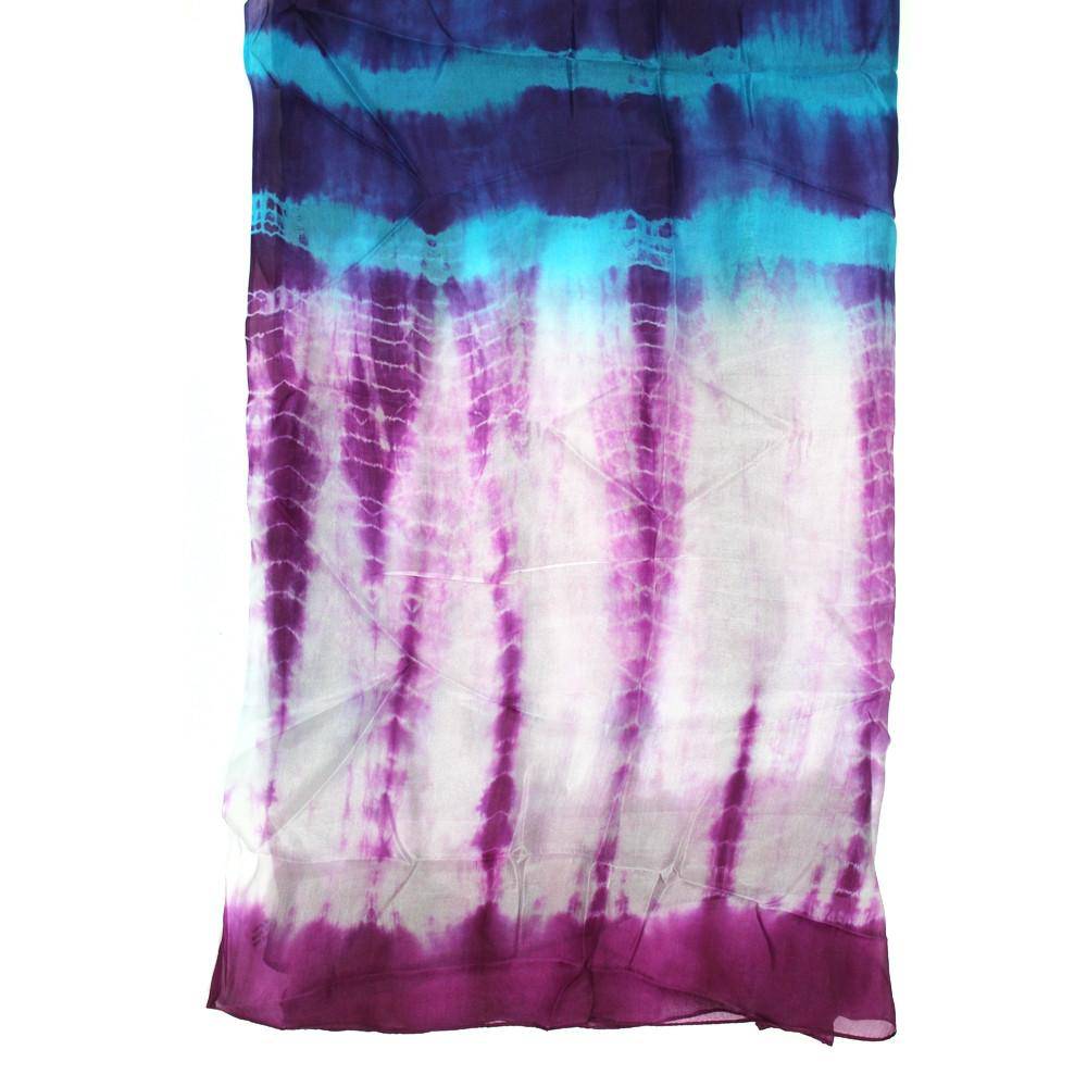 Tie Dye Scarf - Purple/Blue - Scarf - La Fiorentina EF-2732