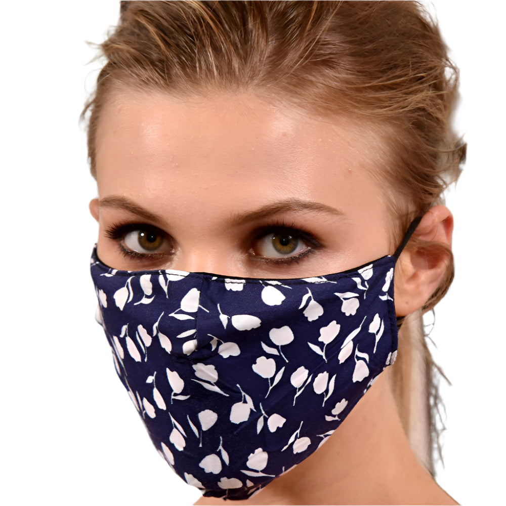 Tulip Print Face Mask - face-mask - La Fiorentina MASK#5