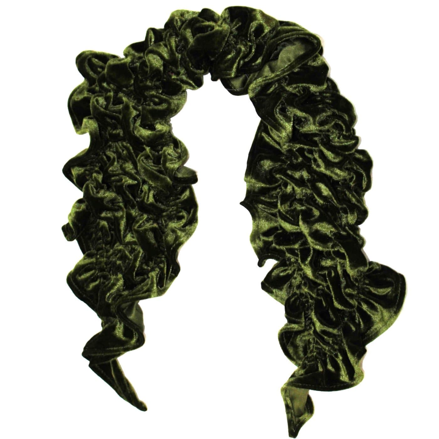 Velvet Woven Scarf-Green - Scarf - La Fiorentina AHW-1065