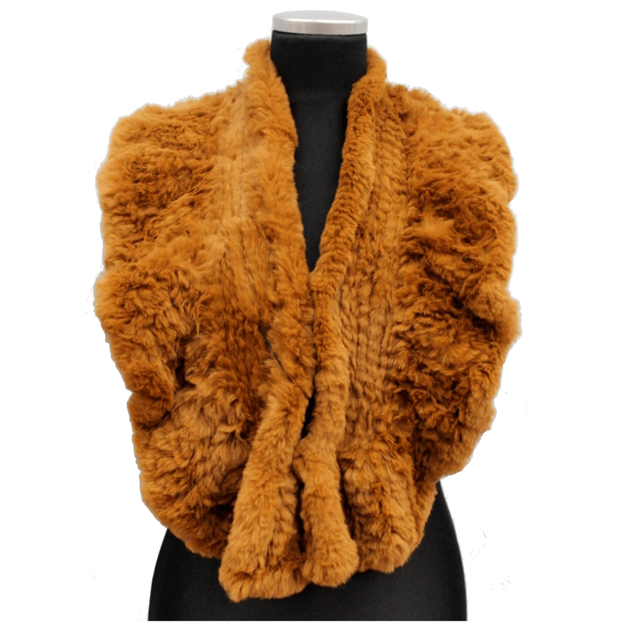 Whiskey Rabbit Slip through Muffler - Fur Muffler - La Fiorentina TYA-1107R