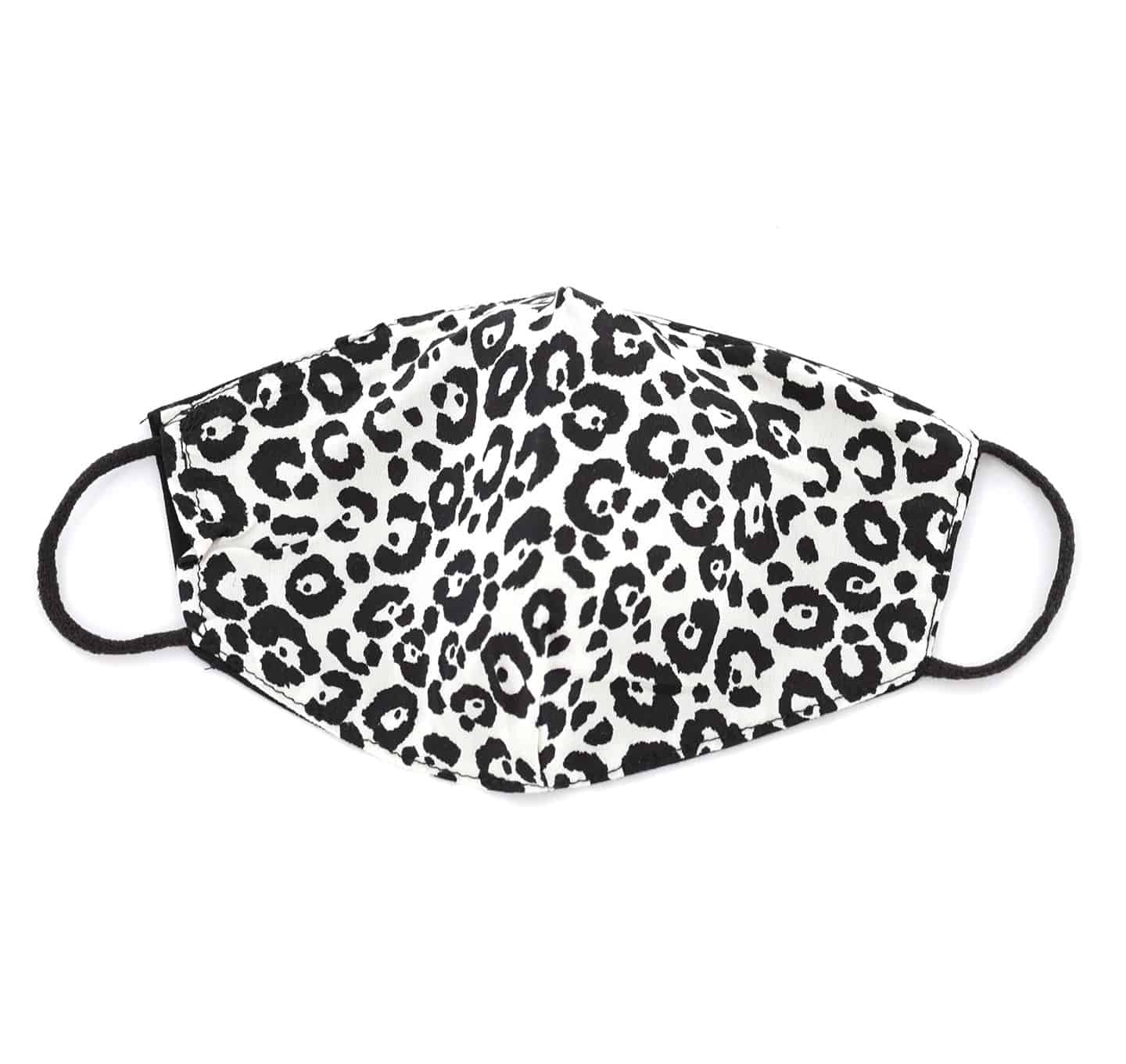 White Leopard Print Face Mask - face-mask - La Fiorentina MASK#6