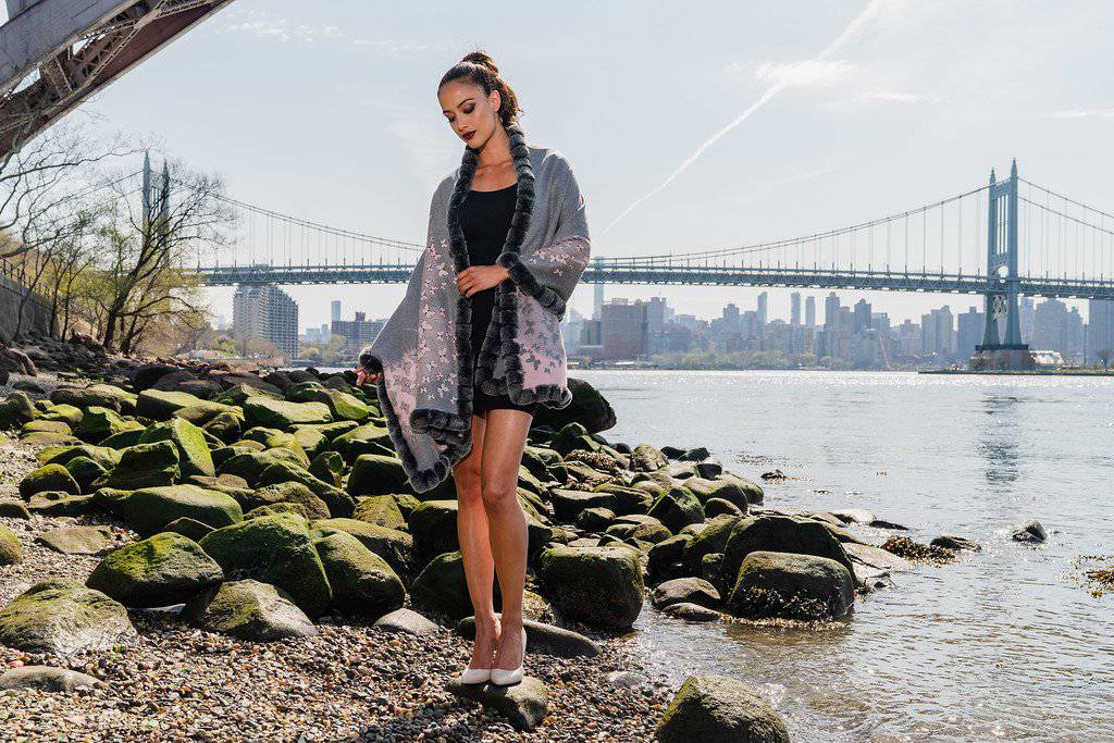 Wrap in Grey/Pink -  - La Fiorentina TN1833