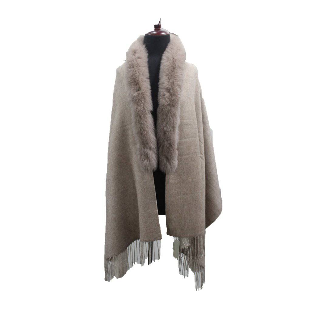 La Fiorentina Fringe Fur Scarf