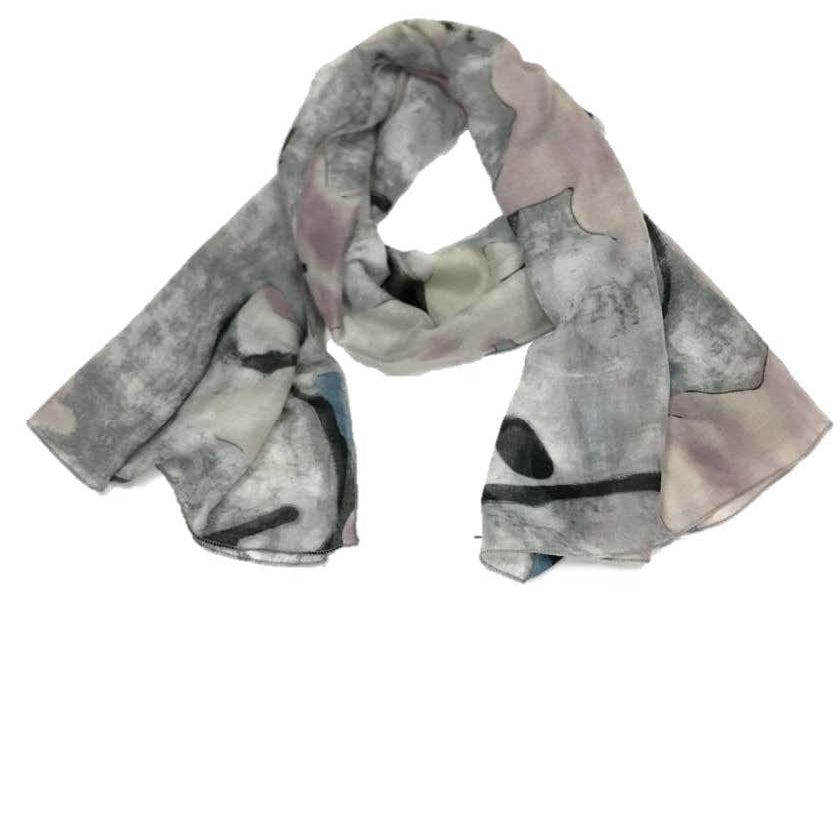 La Fiorentina Water Color Print 100% Polyester Scarf - Scarves - La Fiorentina B4-110534