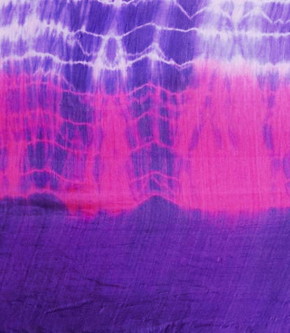 Silk Tie Dye Scarf - Pink Combo - Silk Scarf - La Fiorentina EF-2527