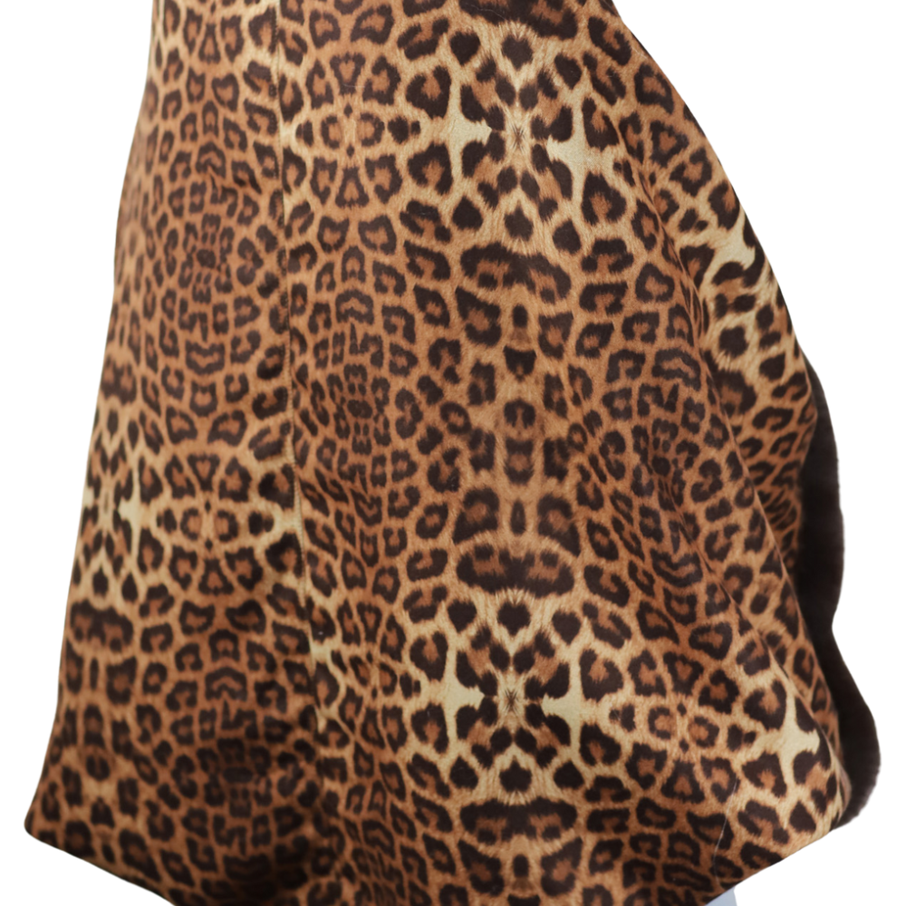 Leopard Print Bolero with Faux Trim Detail - Bolero - La FiorentinaFAUX2203-B