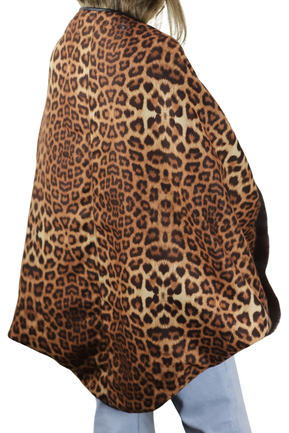 Leopard Print Bolero with Faux Trim Detail - Bolero - La FiorentinaFAUX2203-B