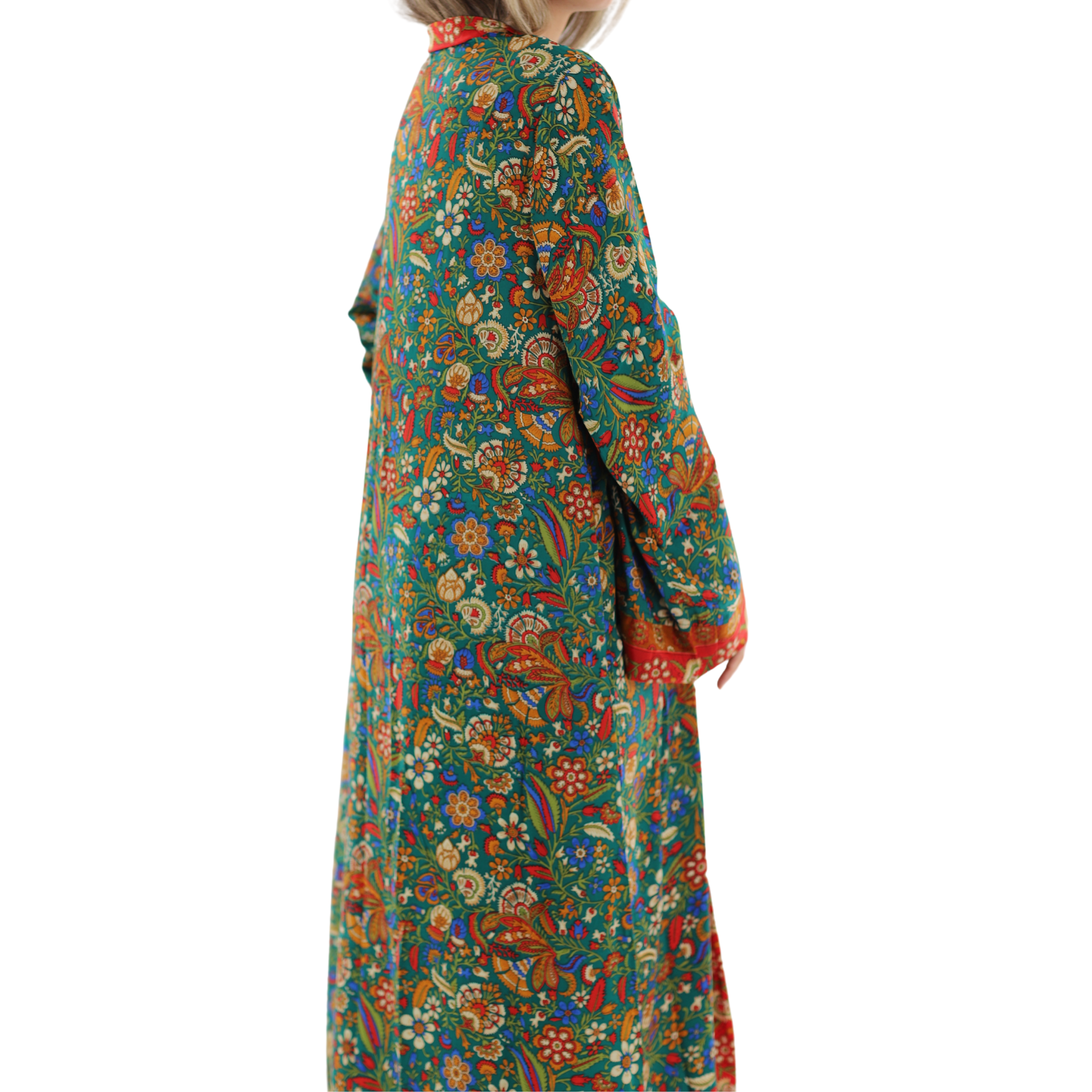 Long Floral 'Gemma' Kimono - Dresses - La Fiorentina PW-06-GEMMA-L