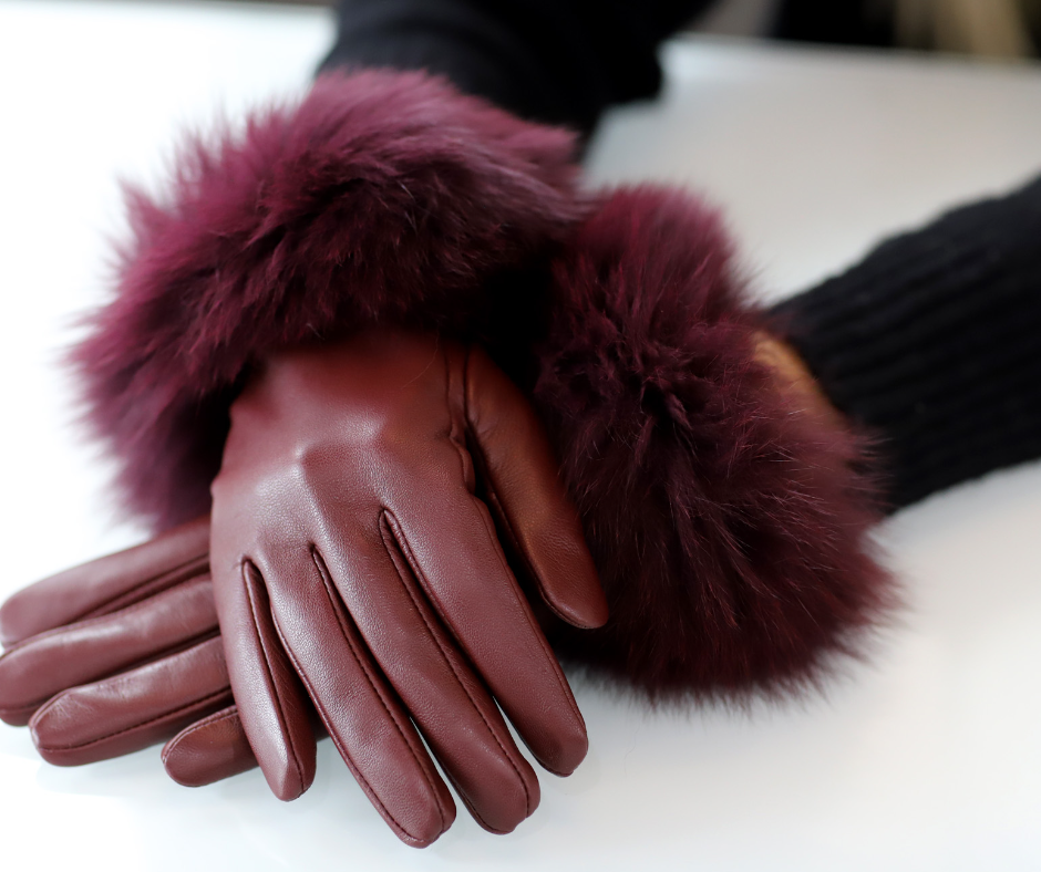 Chanel Fur-Trimmed Leather Gloves - Brown Winter Accessories, Accessories -  CHA672236