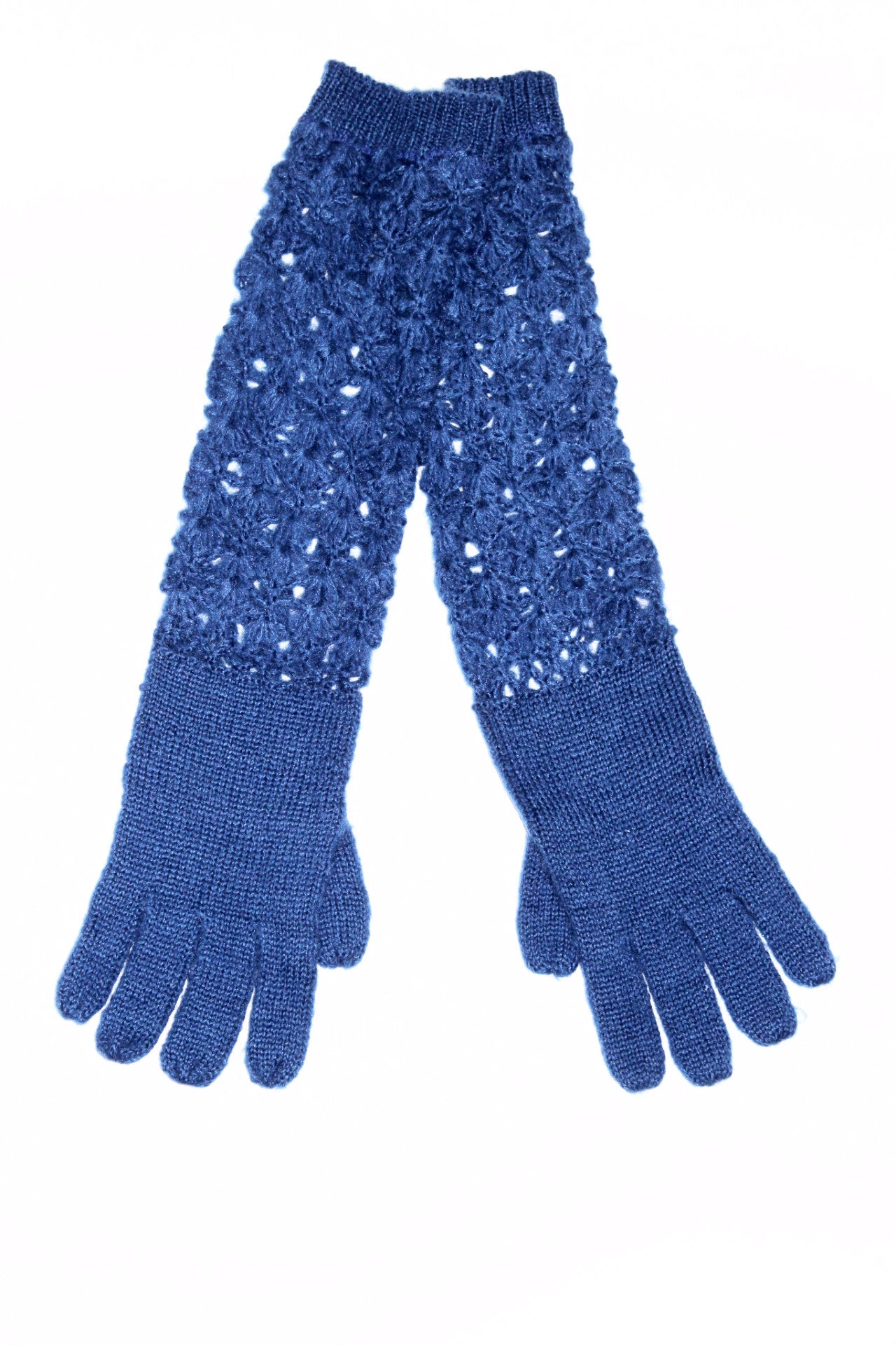 Open Knit Crochet Set - Royal Blue - Set - La Fiorentina A8041