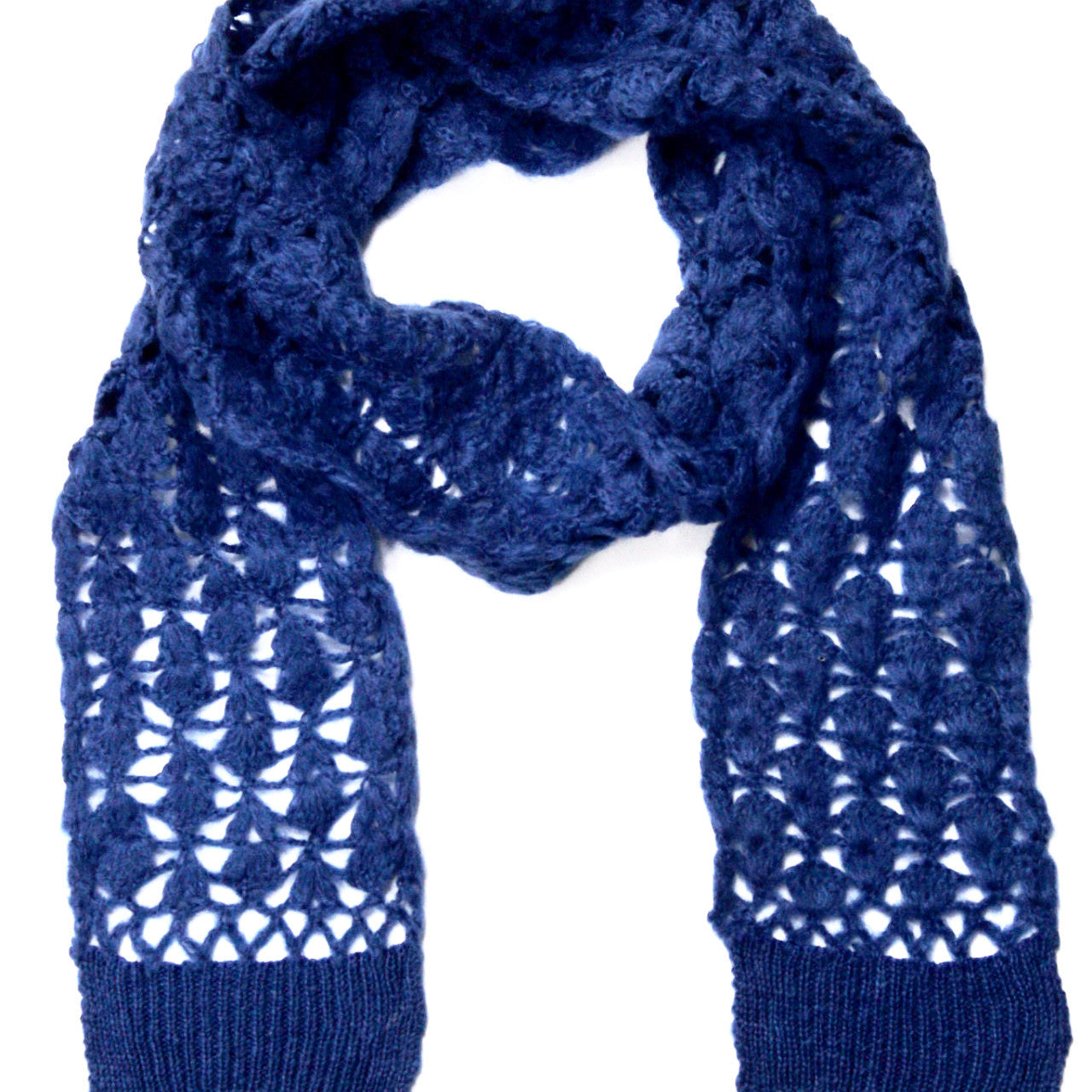 Open Knit Crochet Set - Royal Blue - Set - La Fiorentina A8041