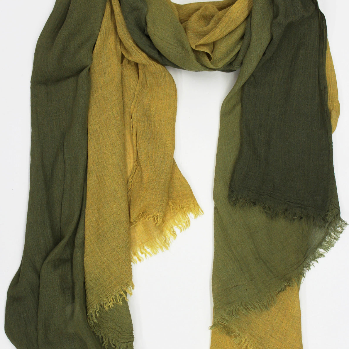 Ombre Lightweight Kimono Vest/Scarf - Chartreuse - Wrap - La Fiorentina RYS143518-OMBRE