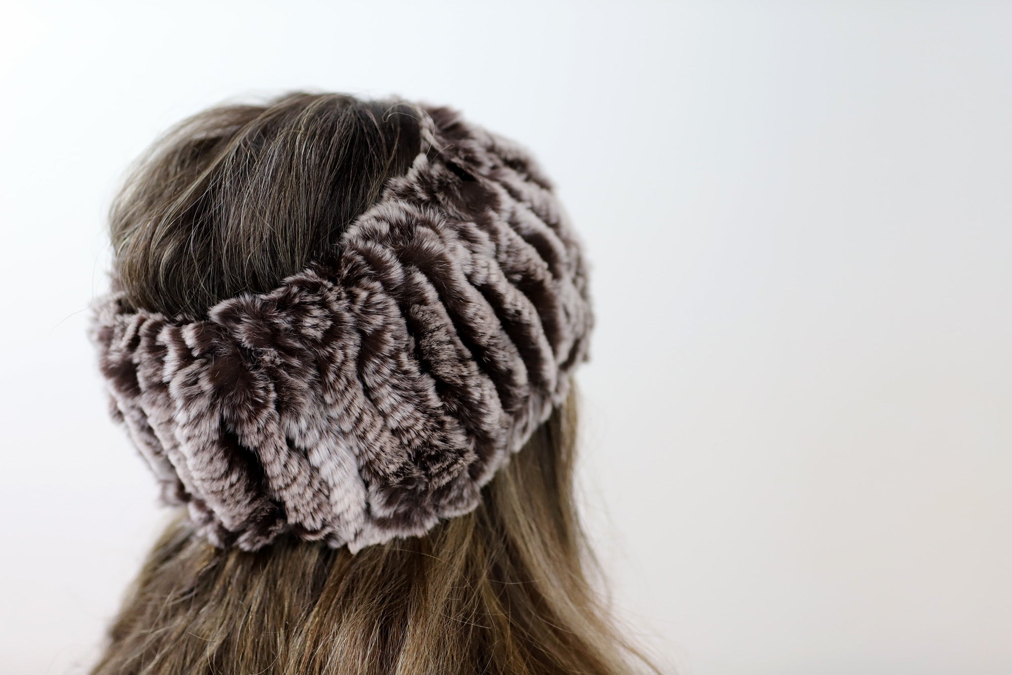 Rex Rabbit Fur Headband - Headband - La Fiorentina,Brown NF98P008-bluemulti