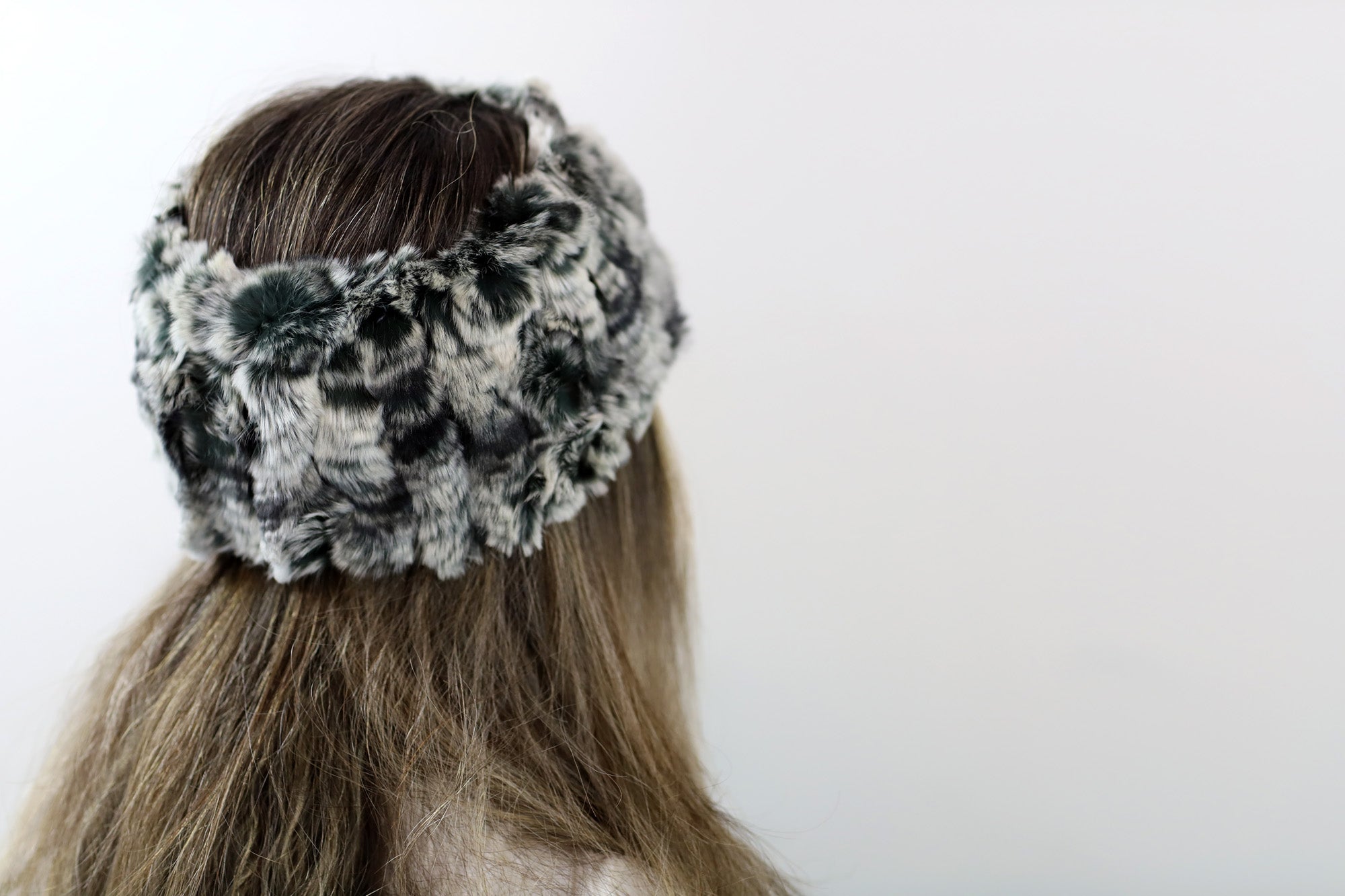 Rex Rabbit Fur Headband - Headband - La Fiorentina,Brown NF98P008-bluemulti