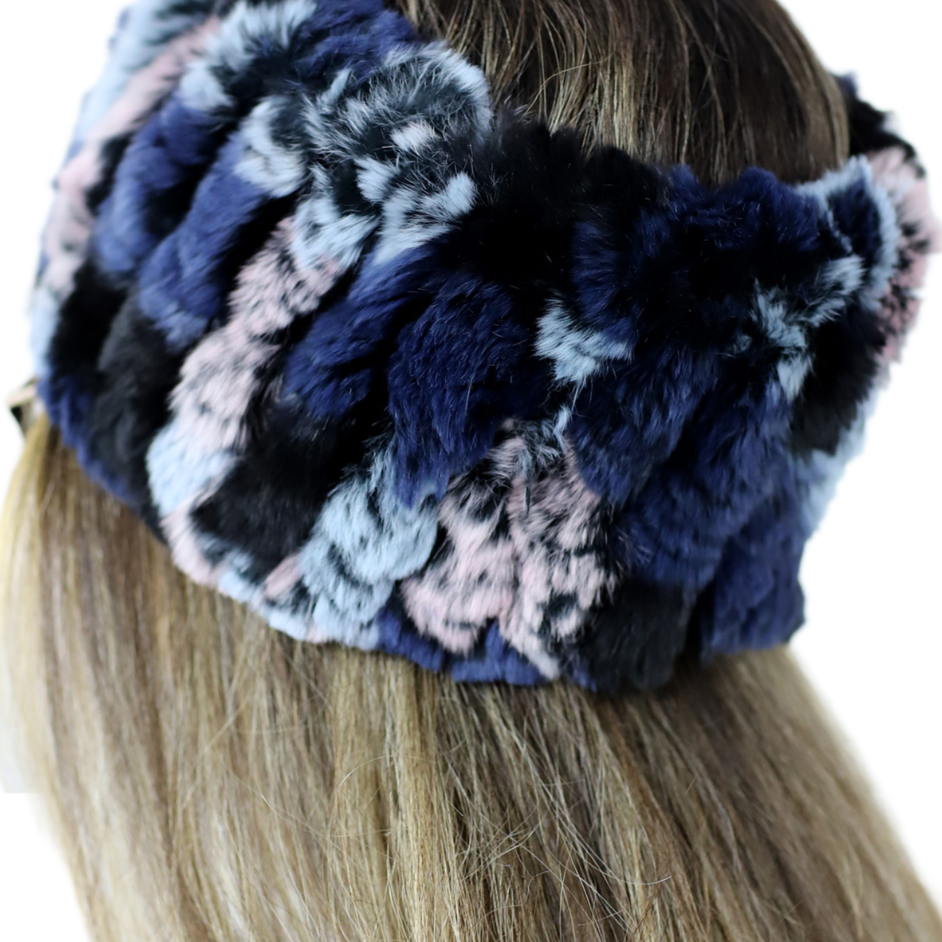 Rex Rabbit Fur Headband - Headband - La Fiorentina,Brown NF98P008-bluemulti