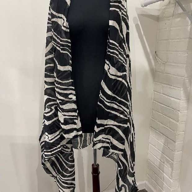 La Fiorentina Zebra Print Pareo - Black/White - Beach Cover up - La Fiorentina PAREO