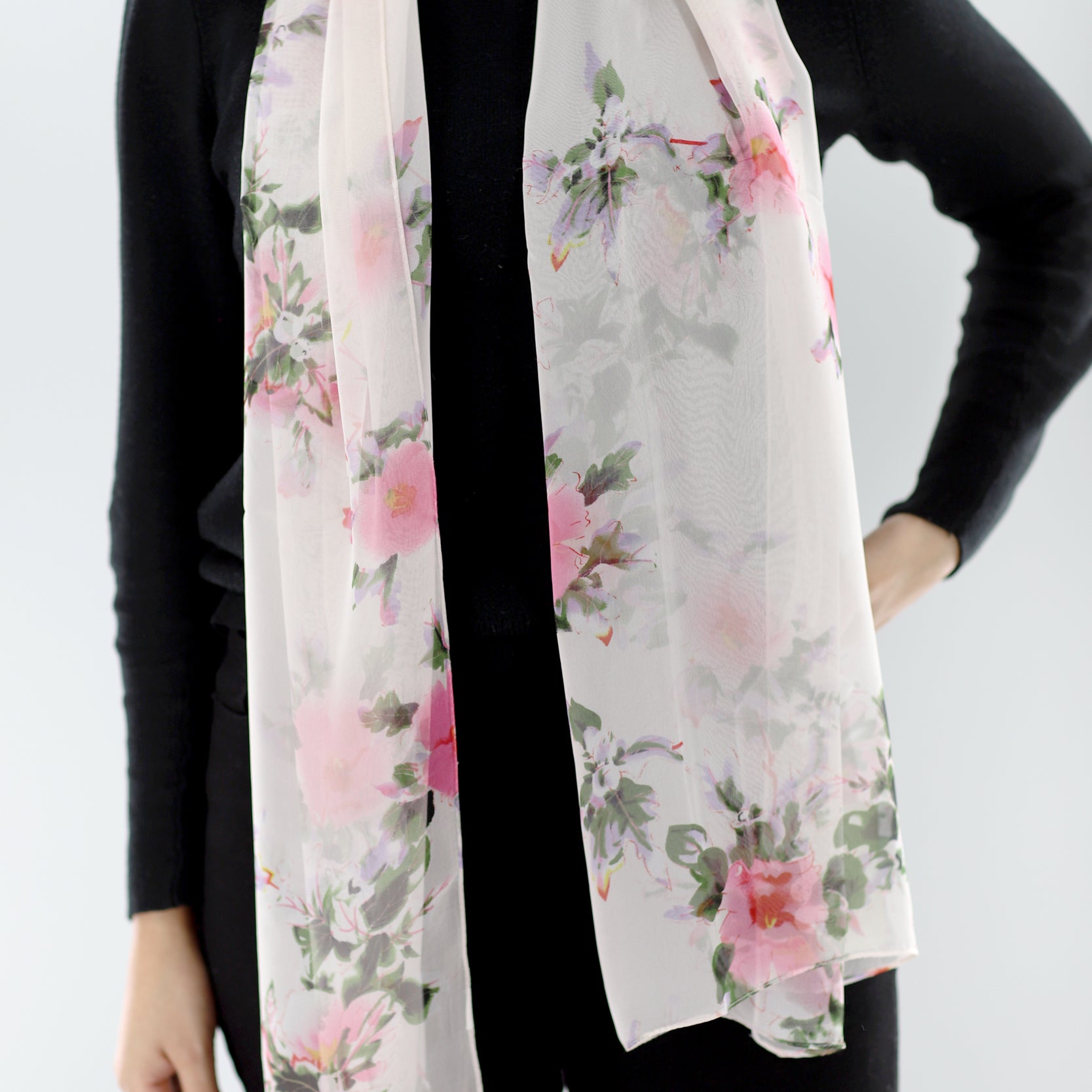 Floral Print Scarf -  - La Fiorentina PS2204