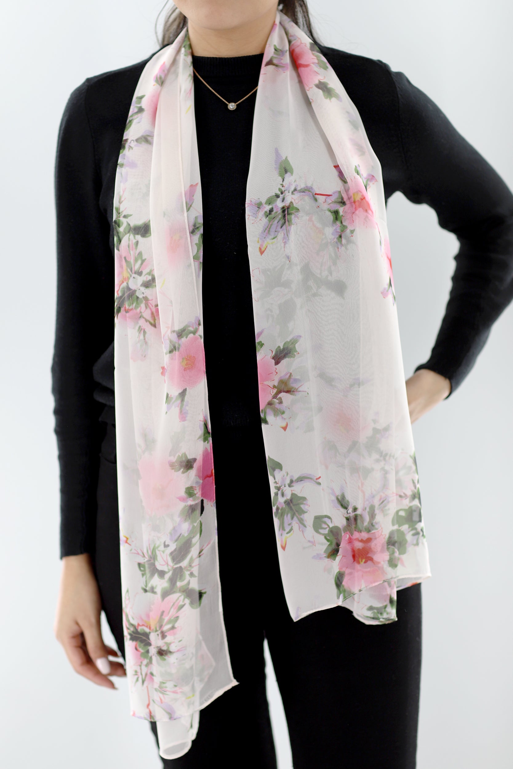 Floral Print Scarf -  - La Fiorentina PS2204