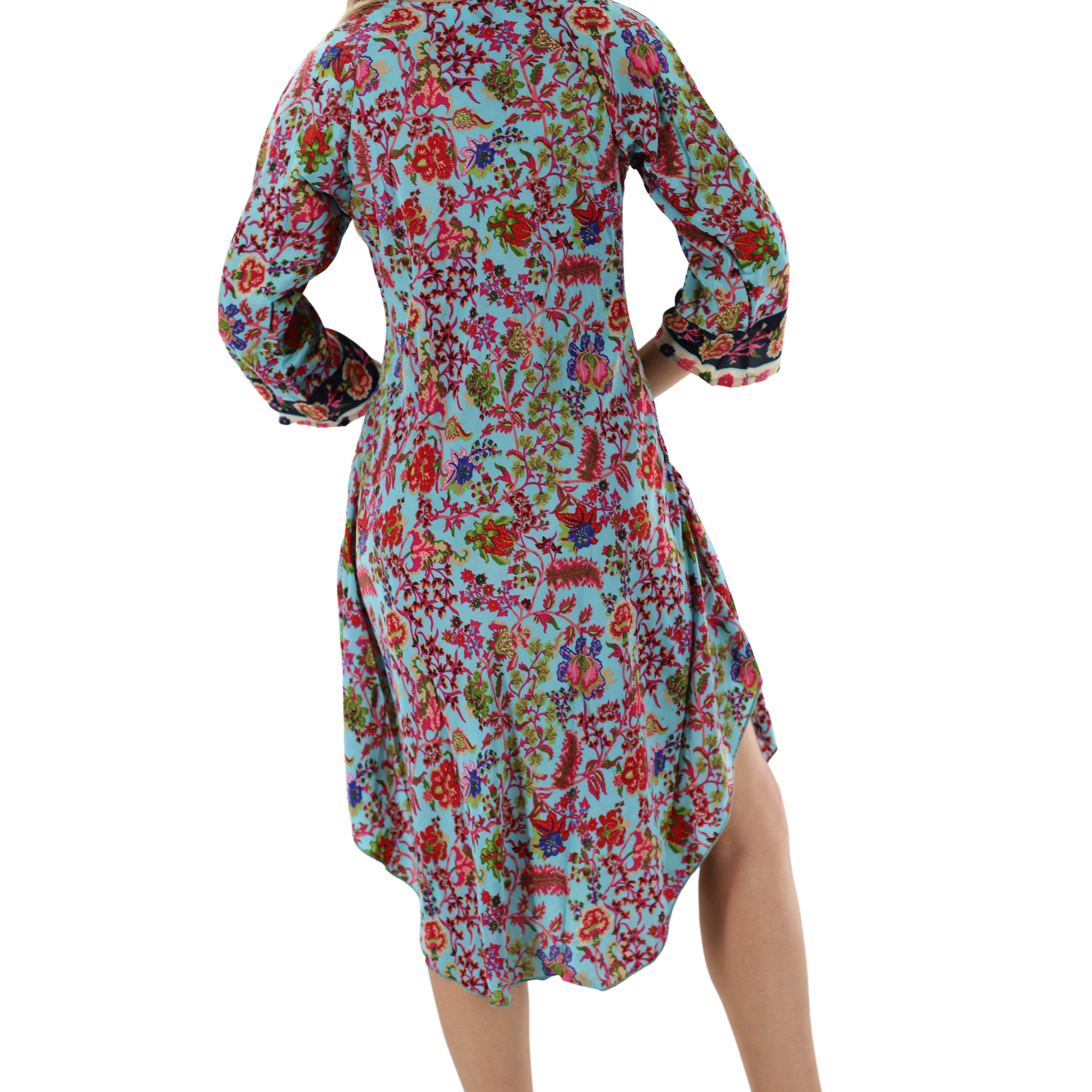 Mid Length 'Rebecca' Chest Tie Front Dress - Dresses - La Fiorentina 4068-REBECCA-M