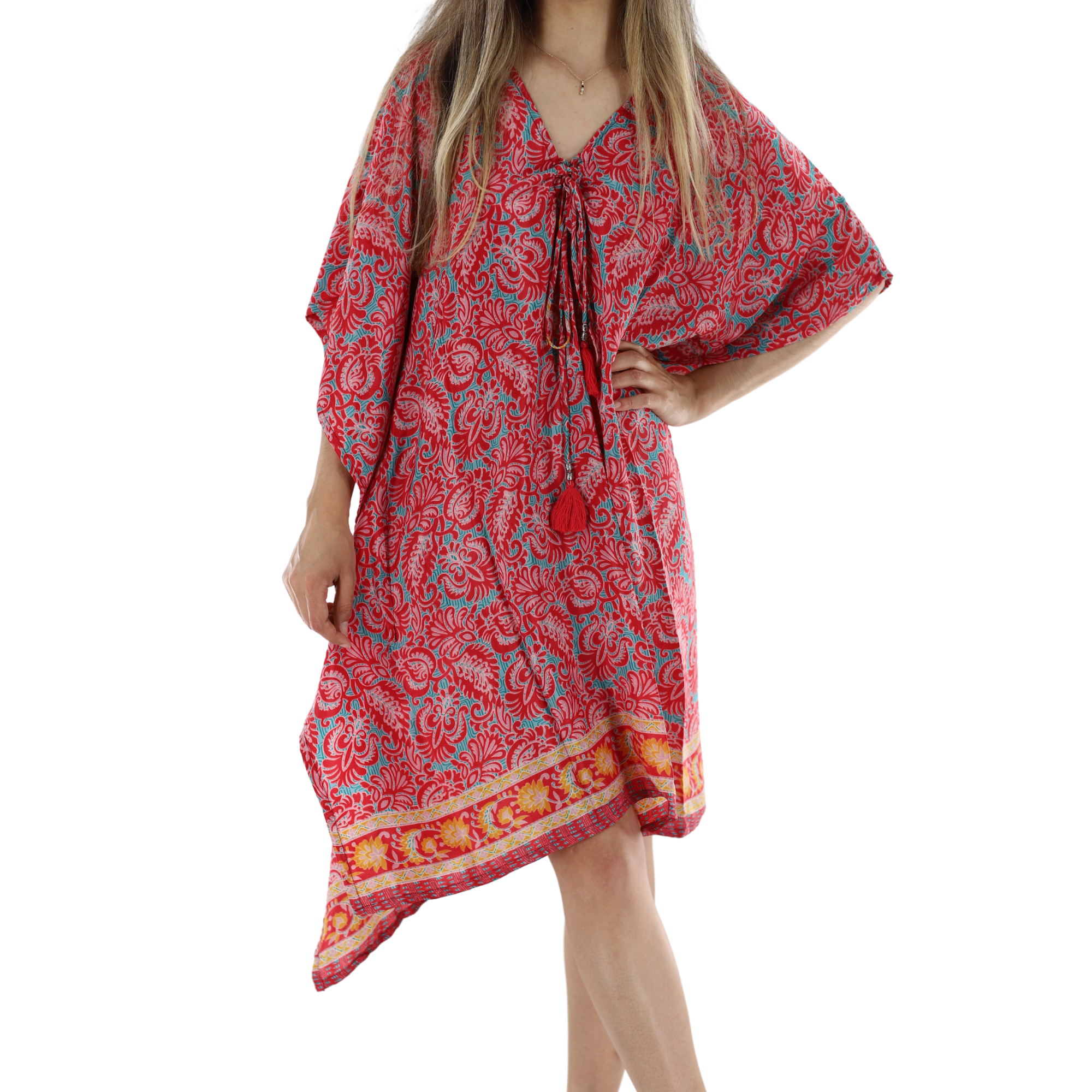 Long Flowy Floral 'Serena' Dress - Dresses - La Fiorentina 5297-SERENA-M