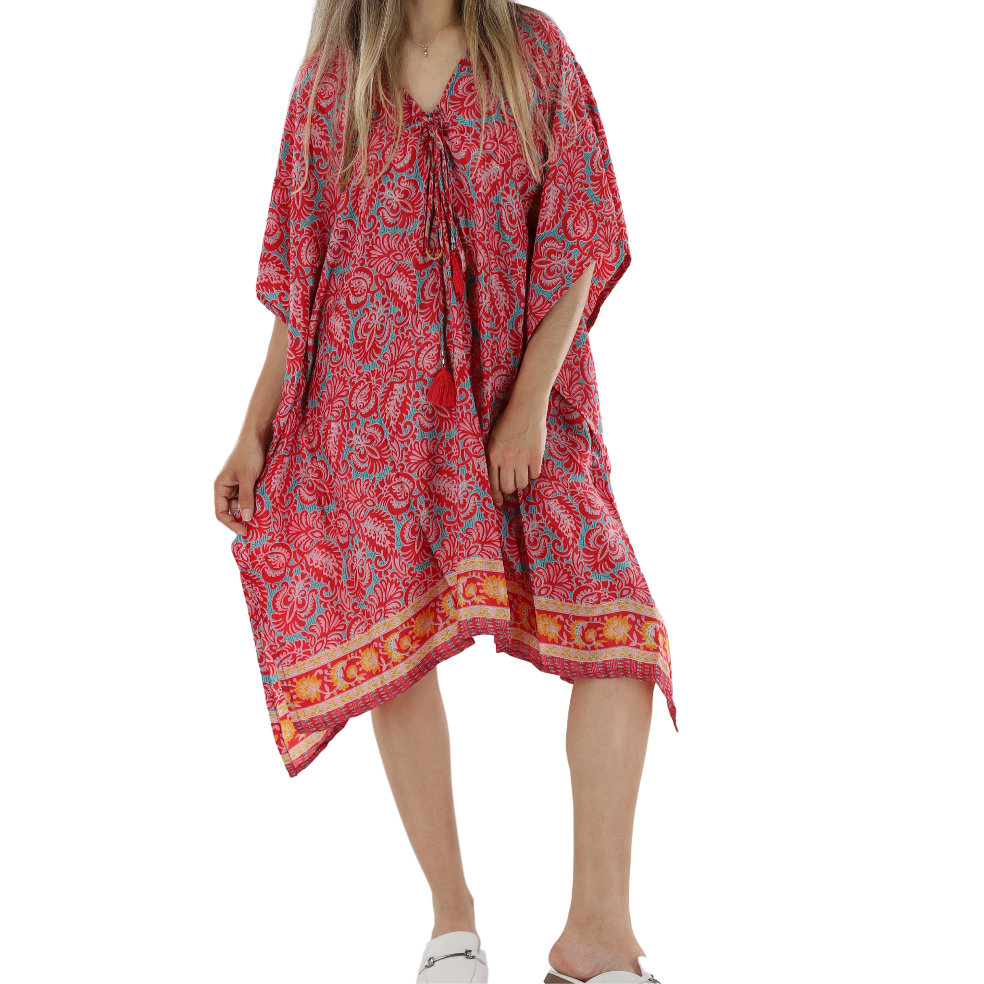 Long Flowy Floral 'Serena' Dress - Dresses - La Fiorentina 5297-SERENA-L