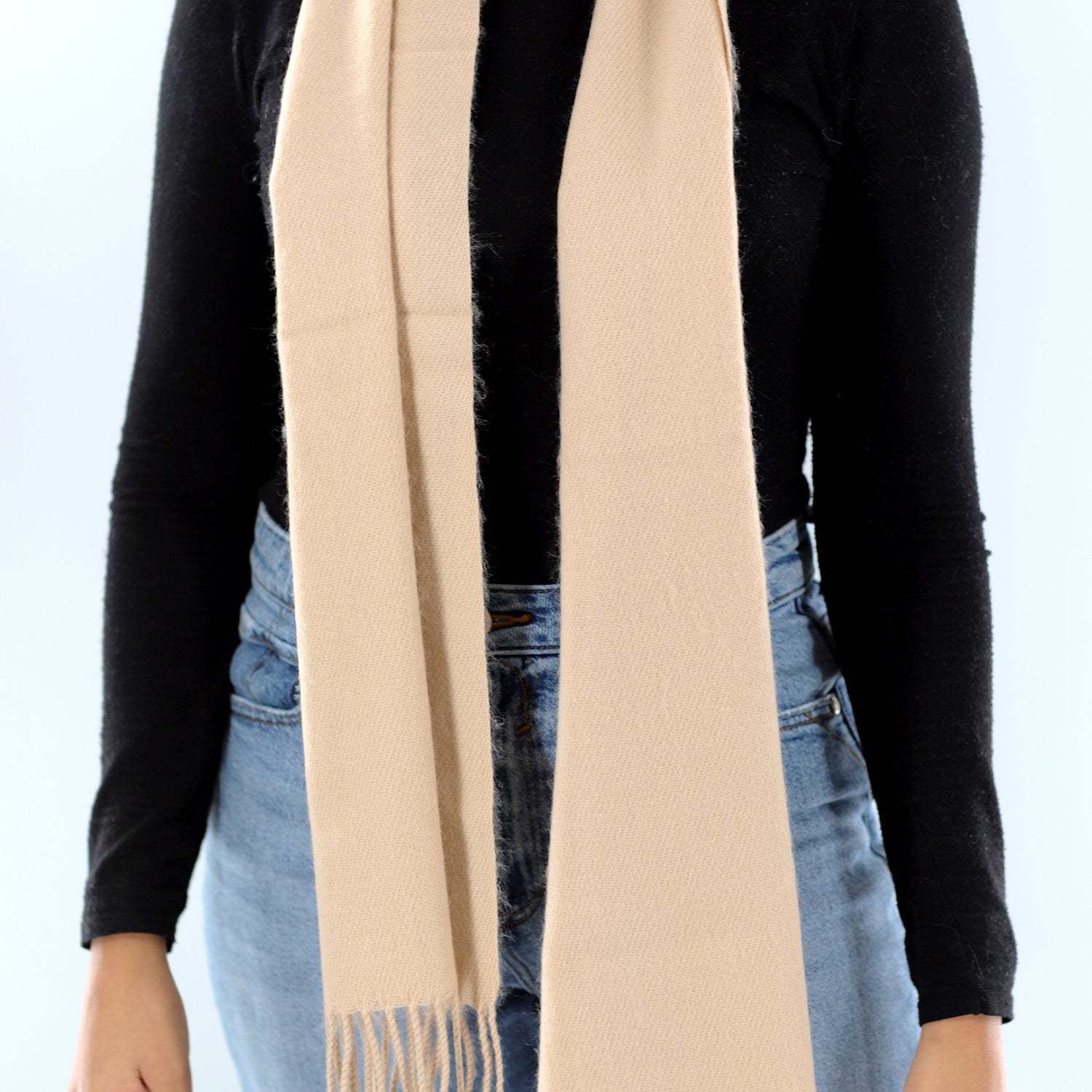 Lightweight Acrylic Scarf - Camel - Scarf - La Fiorentina SUPER-900