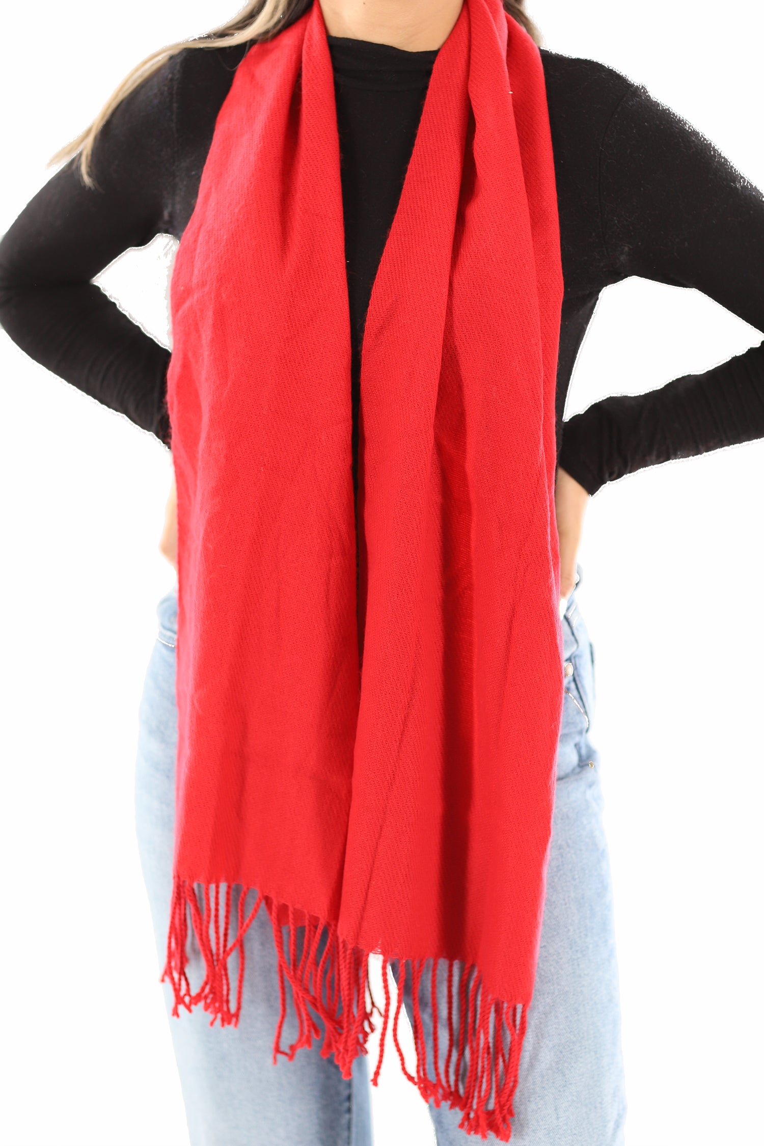 Lightweight Acrylic Scarf - Wine - Scarf - La Fiorentina SUPER-900