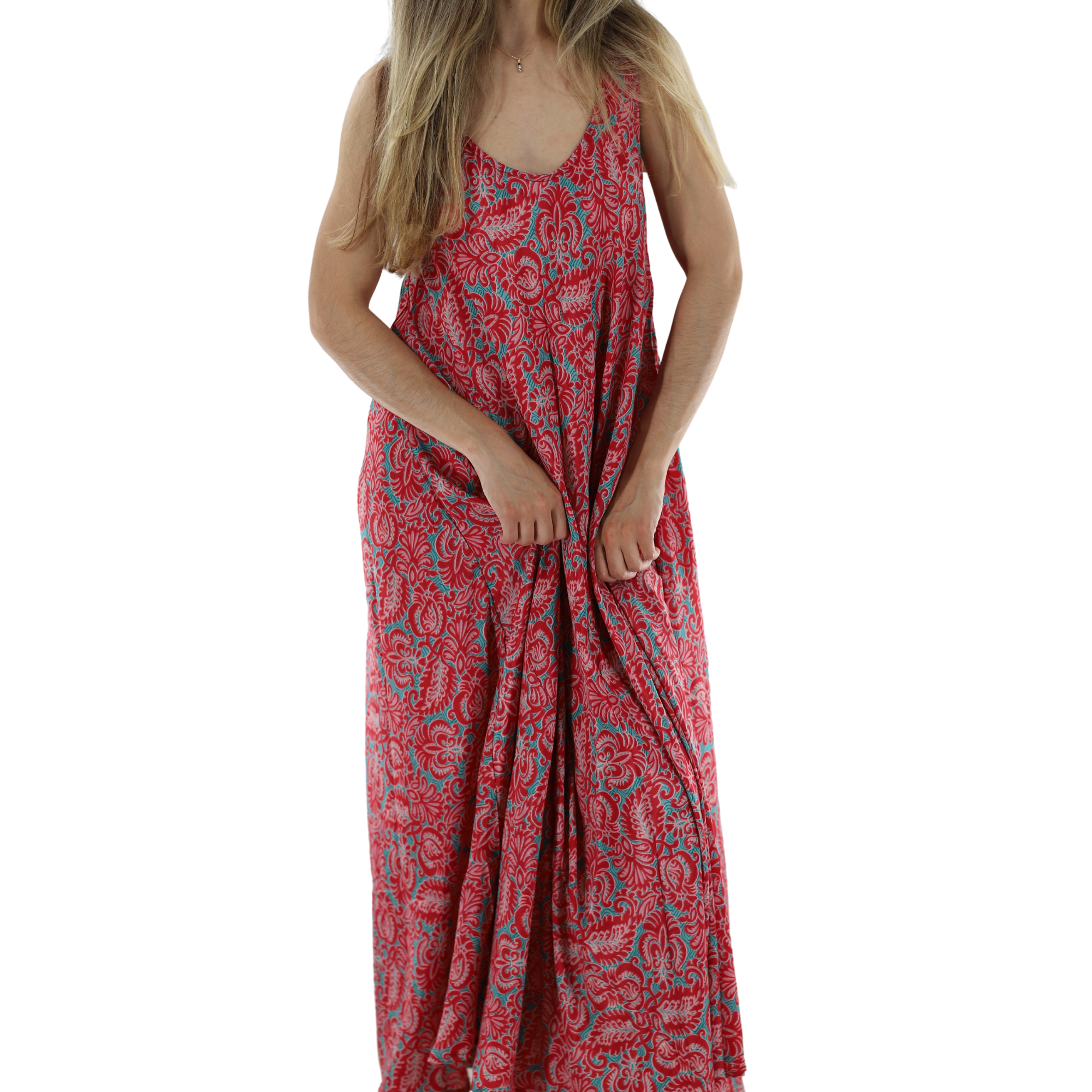 Flowy 'Vivia' Floral Maxi Dress - Dresses - La Fiorentina PW-35-VIVIA-S