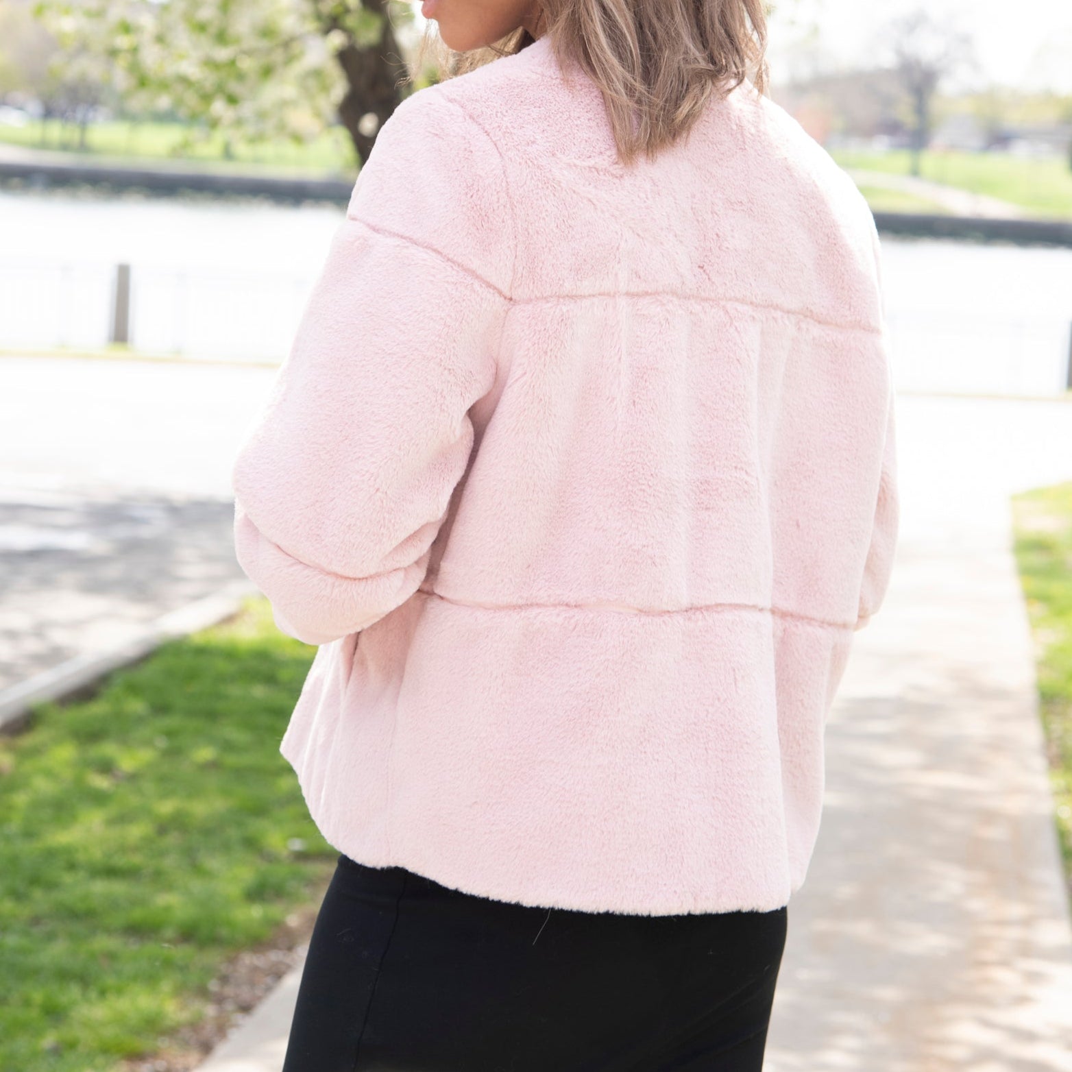 La Fiorentina | Faux Fur Jacket | Pink - Coats & Jackets - La Fiorentina Faux-202